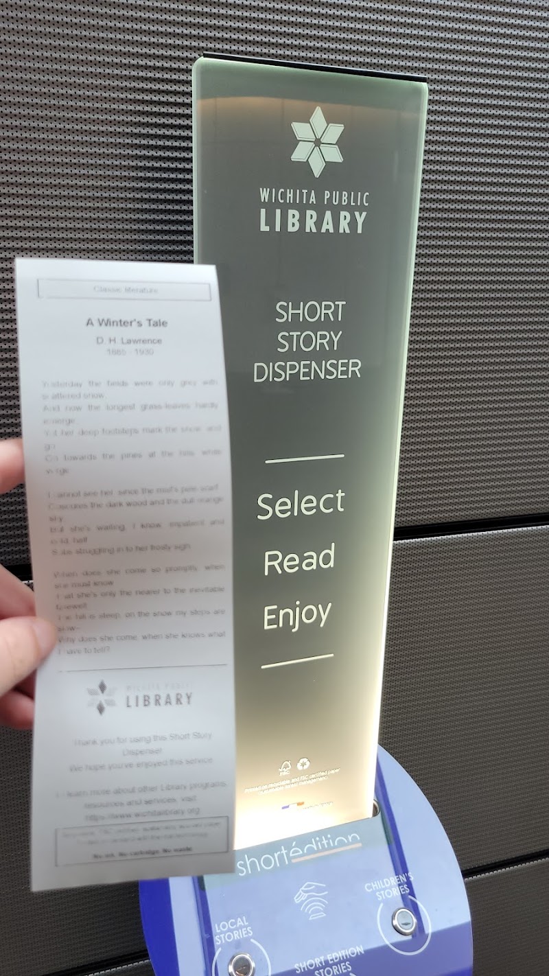 Wichita Public Library Short Story Dispenser